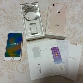 Apple iPhone 8 64GB ゴールド SIMフリー 箱、ケーブル