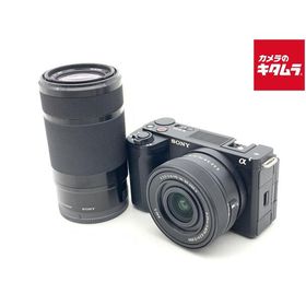 【中古】 【並品】 ソニー VLOGCAM ZV-E10 II ダブルズームレンズキット ブラック [ZV-E10M2X B]