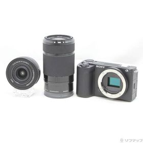 〔中古〕SONY(ソニー) VLOGCAM ZV-E10 II ダブルズームレンズキット ブラック ZV-E10M2X B〔276-ud〕