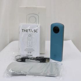 【返品保証】 【元箱付き】リコー Ricoh THETA SC ブルー アクションカメラ e12710
