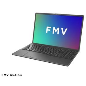 富士通(FUJITSU) FMV Note A FMVA53K3BA 16.0型 Win11Home Corei5 メモリ16GB SSD256GB Office オプション付 ブライトブラック A53-K3