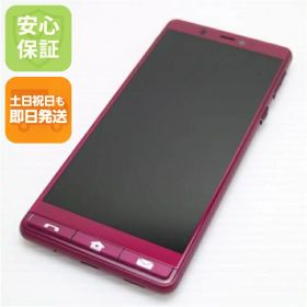【中古】美品 シンプルスマホ5 ワインレッド スマホ 白ロム 中古 土日祝発送OK
