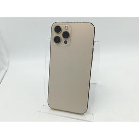 【中古】Apple SoftBank 【SIMロック解除済み】 iPhone 12 Pro Max 512GB ゴールド MGD53J/A【池袋東口】保証期間１ヶ月【ランクB】