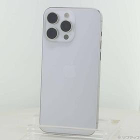 〔中古〕Apple(アップル) iPhone15 Pro Max 256GB ホワイトチタニウム MU6Q3J／A SIMフリー〔368-ud〕