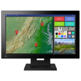 EIZO DuraVision 21.5インチタッチパネル装着カラー液晶モニター FDF2182WT-TBK チルトスタンドモデルです