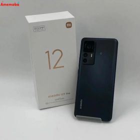 【中古】Xiaomi 12T Pro 8GB/256GB A201XM ブラック SoftBank版SIMフ