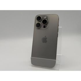 【中古】Apple 国内版 【SIMフリー】 iPhone 15 Pro 256GB ナチュラルチタニウム MTUF3J/A【熊本】保証期間１ヶ月【ランクC】
