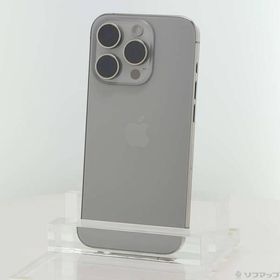 〔中古〕Apple(アップル) iPhone15 Pro 256GB ナチュラルチタニウム MTUF3J／A SIMフリー〔198-ud〕