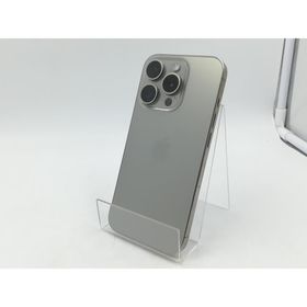 【中古】Apple SoftBank 【SIMフリー】 iPhone 15 Pro 256GB ナチュラルチタニウム MTUF3J/A【千葉】保証期間１ヶ月【ランクB】