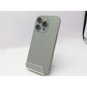 【中古】Apple SoftBank 【SIMフリー】 iPhone 15 Pro 256GB ナチュラルチタニウム MTUF3J/A【立川フロム中武】保証期間１ヶ月【ランクA】