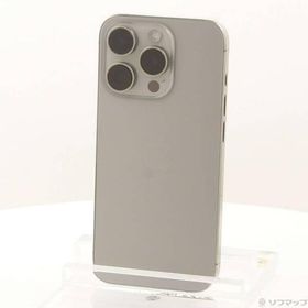 〔中古〕Apple(アップル) iPhone15 Pro 256GB ナチュラルチタニウム MTUF3J／A SIMフリー〔198-ud〕