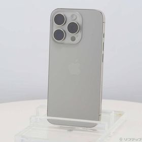 〔中古〕Apple(アップル) iPhone15 Pro 256GB ナチュラルチタニウム MTUF3J／A SIMフリー〔269-ud〕