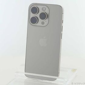 〔中古〕Apple(アップル) iPhone15 Pro 256GB ナチュラルチタニウム MTUF3J／A SIMフリー〔305-ud〕