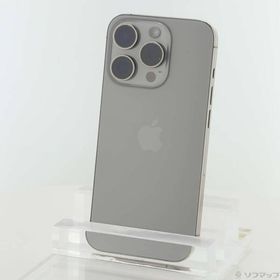 〔中古〕Apple(アップル) iPhone15 Pro 256GB ナチュラルチタニウム MTUF3J／A SIMフリー〔368-ud〕