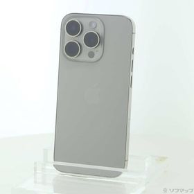 〔中古〕Apple(アップル) iPhone15 Pro 256GB ナチュラルチタニウム MTUF3J／A SIMフリー〔269-ud〕