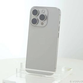 〔中古〕Apple(アップル) iPhone15 Pro 256GB ナチュラルチタニウム MTUF3J／A SIMフリー〔344-ud〕