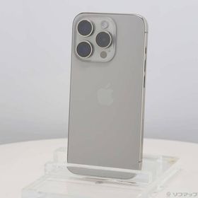 〔中古〕Apple(アップル) iPhone15 Pro 256GB ナチュラルチタニウム MTUF3J／A SIMフリー〔269-ud〕