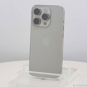 〔中古〕Apple(アップル) iPhone15 Pro 256GB ナチュラルチタニウム MTUF3J／A SIMフリー〔269-ud〕