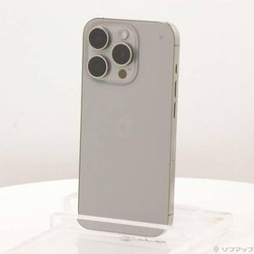 〔中古〕Apple(アップル) iPhone15 Pro 256GB ナチュラルチタニウム MTUF3J／A SIMフリー〔305-ud〕
