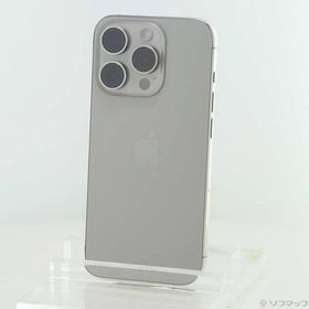 〔中古〕Apple(アップル) iPhone15 Pro 256GB ナチュラルチタニウム MTUF3J／A SIMフリー〔348-ud〕