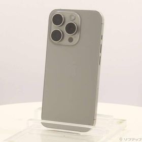 〔中古〕Apple(アップル) iPhone15 Pro 256GB ナチュラルチタニウム MTUF3J／A SIMフリー〔348-ud〕