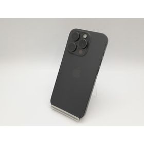 【中古】Apple 国内版 【SIMフリー】 iPhone 15 Pro 256GB ブラックチタニウム MTUC3J/A【博多】保証期間１ヶ月【ランクC】