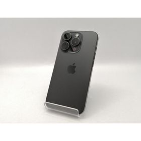 【中古】Apple 国内版 【SIMフリー】 iPhone 15 Pro 256GB ブラックチタニウム MTUC3J/A【広島本通】保証期間１ヶ月【ランクB】