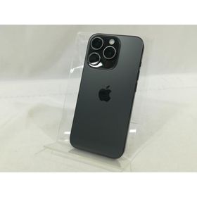 【中古】Apple SoftBank 【SIMフリー】 iPhone 15 Pro 256GB ブラックチタニウム MTUC3J/A【なんば】保証期間１ヶ月【ランクB】