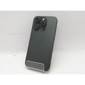 【中古】Apple SoftBank 【SIMフリー】 iPhone 15 Pro 256GB ブラックチタニウム MTUC3J/A【立川フロム中武】保証期間１ヶ月【ランクA】