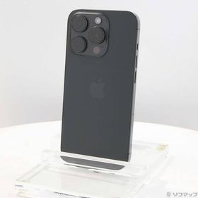 〔中古〕Apple(アップル) iPhone15 Pro 256GB ブラックチタニウム MTUC3J／A SIMフリー〔269-ud〕