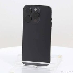 〔中古〕Apple(アップル) iPhone15 Pro 256GB ブラックチタニウム MTUC3J／A SIMフリー〔276-ud〕