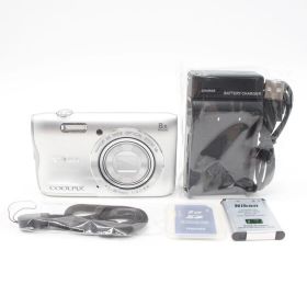 嬉しいTOSHIBA・2GB/SDカード付き！■極上品■ Nikon COOLPIX A300 シルバー