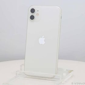 〔中古〕Apple(アップル) iPhone11 64GB ホワイト MWLU2J／A SIMフリー〔262-ud〕