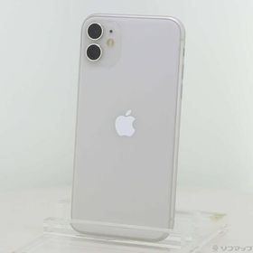 〔中古〕Apple(アップル) iPhone11 64GB ホワイト MWLU2J／A SIMフリー〔368-ud〕