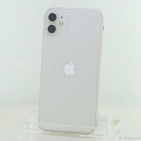 〔中古〕Apple(アップル) iPhone11 64GB ホワイト MWLU2J／A SIMフリー〔276-ud〕