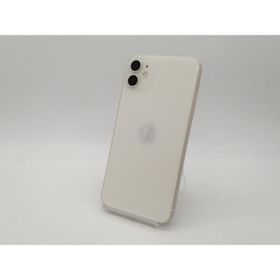 【中古】Apple au 【SIMロック解除済み】 iPhone 11 64GB ホワイト MWLU2J/A【札幌南2条】保証期間１ヶ月【ランクA】