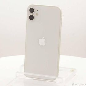 〔中古〕Apple(アップル) iPhone11 64GB ホワイト NWLU2J／A SIMフリー〔262-ud〕