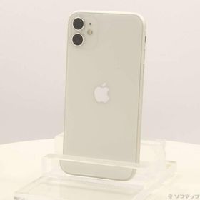 〔中古〕Apple(アップル) iPhone11 64GB ホワイト MWLU2J／A SIMフリー〔262-ud〕