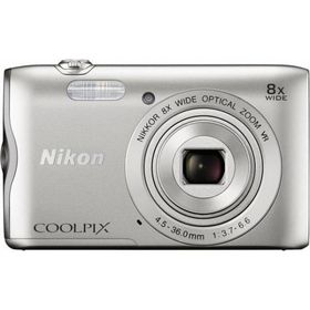 Nikon COOLPIX A300 シルバー 良品 動作確認済み 1ヶ月保証付 高画質 コンパクト