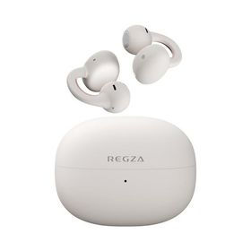 REGZA レグザ ワイヤレスイヤホン RB-A1S 耳を塞がない オープンイヤー ながら聴き Bluetooth 5.4 マルチポイント 最大34時間再生 アイボリー
