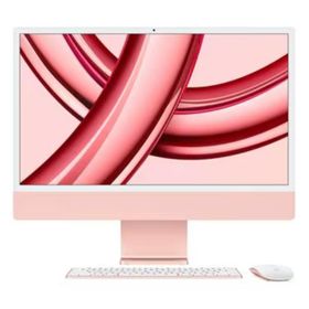 Apple iMac 24インチ Retina 4.5Kディスプレイモデル MQRT3J/A [ピンク],「M3」チップ（8コアCPU・10コアGPU）, 24型 4.5K Retinaディスプレイ 展示品
