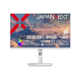 JAPANNEXT ジャパンネクスト 4K対応 23.8型液晶ディスプレイ/HDMI、DP、USB-C/ホワイト/スピーカー/2年保証 JN-IPS238U-HSPC6-W