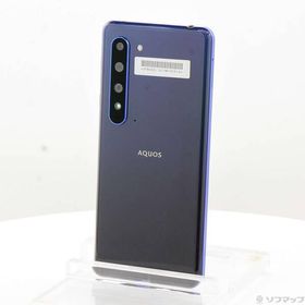 〔中古〕SHARP(シャープ) AQUOS R5G 256GB アースブルー 908SH SoftBank〔305-ud〕