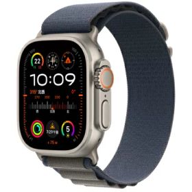 Apple Apple Watch Ultra2 49mm GPS+Cellularモデル MREQ3J/A A2986【ナチュラルチタニウムケース/ブルーアルパインループ】 [中古] 【当社3ヶ月間保証】 イオシス