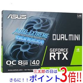 【中古】送料無料 ASUS製グラボ DUAL-RTX3060TI-O8G-MINI-V2 PCIExp 8GB 元箱あり PCI-Express 8 GB GeForce RTX 3060 Ti 補助電源有