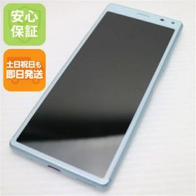 【中古】新品同様 SOV42 ブルー スマホ 白ロム 中古スマホ 本体 土日祝発送OK