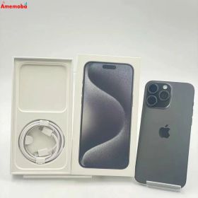 【中古】iPhone15 Pro Max 256GB ブラックチタニウム MU6P3J/A Apple版SI