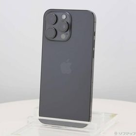〔中古〕Apple(アップル) iPhone15 Pro Max 1TB ブラックチタニウム MU6Y3J／A SIMフリー〔269-ud〕