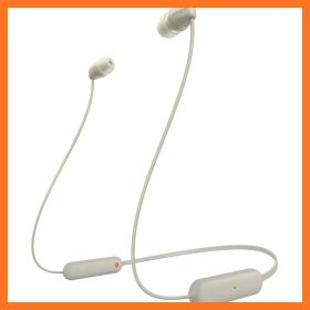 【新品】 ソニー(SONY) ワイヤレスイヤホン WI-C100:Bluetooth対応/25時間スタミナ/IPX4防滴/DSEE搭載 ベージュ WI-C100 CZ 小 1