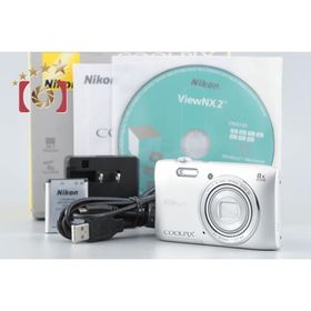 【中古】Nikon ニコン COOLPIX S3600 クリスタルシルバー コンパクトデジタルカメラ 元箱付き